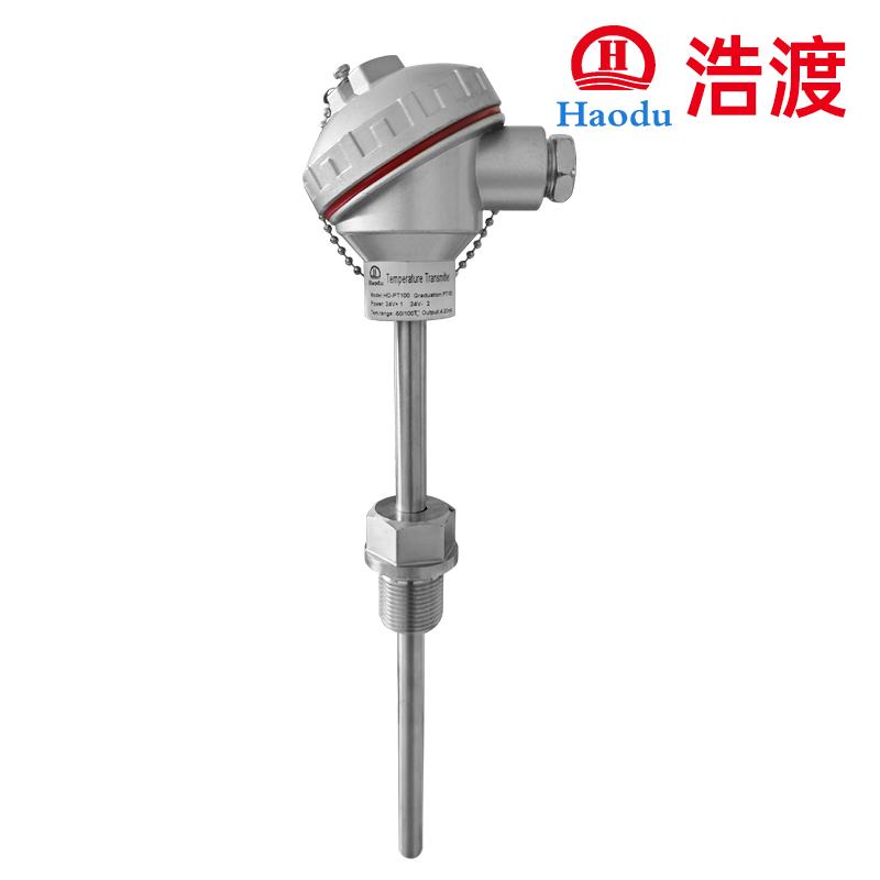 铠装温度变送器pt100温度传感器